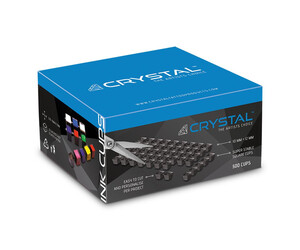 Crystal - Ink Cup Sheets - Black - 500 Cups