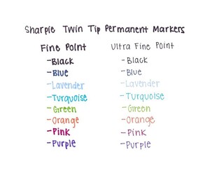 Sharpie - Fine & Ultra Fine Dual Point Markers