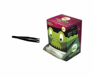 Snaptile - Pinces Stériles & Jetables pour Piercing - Angulaire - Noir