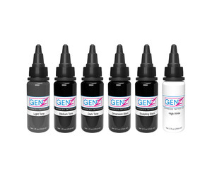 Intenze GEN-Z - Bob Tyrrell - Advanced Black and Grey Set - 6 x 30 ml / 1 oz