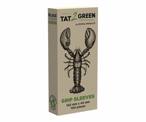 Tat2Green - Protège Grip - Noir - 102 mm x 45 mm - Boîte de 100