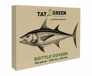Tat2Green - Schutzhülle für Flaschen - Schwarz - 200 mm x 150 mm - 100er Box
