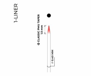 Artyst - H1 Cartridges - 01 Liner 0.40 mm Classic PMU Taper - 10