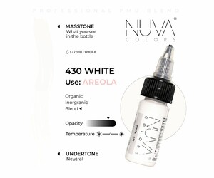 Nuva Colors - Areola - 430 White - 15 ml / 0.5 oz