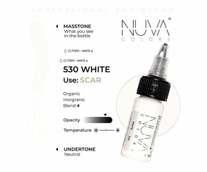 Nuva Colors - Scar - 530 White - 15 ml / 0.5 oz