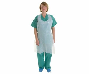 PE Apron - White - Pack of 100