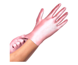 Comforties - Glamour - Nitrile Gloves - Pink - Box of 100