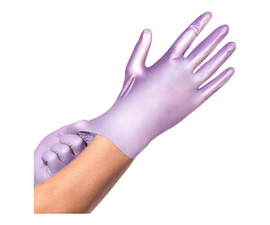 Comforties - Glamour - Nitrile Gloves - Purple - Box of 100