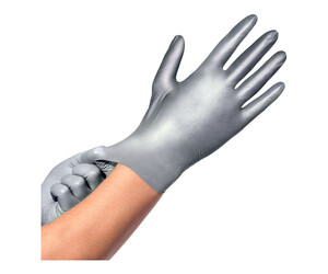 Comforties - Glamour - Nitrile Gloves - Silver - Box of 100