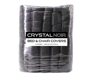 Crystal - Noir - Stoelhoezen - Verpakking van 10