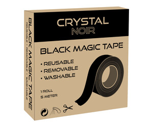 Crystal - Noir - Magic Tape - 3 cm x 5 meters