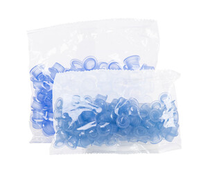 Silicone Inkt Cups - Blauw - Verpakking van 100