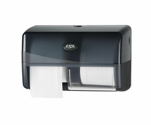 Euro Products - Duo-Toilettenpapierhalter - Schwarz