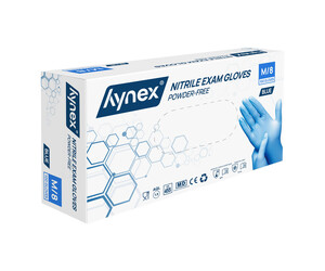 Hynex - Nitrile Gloves - Blue - Box of 100