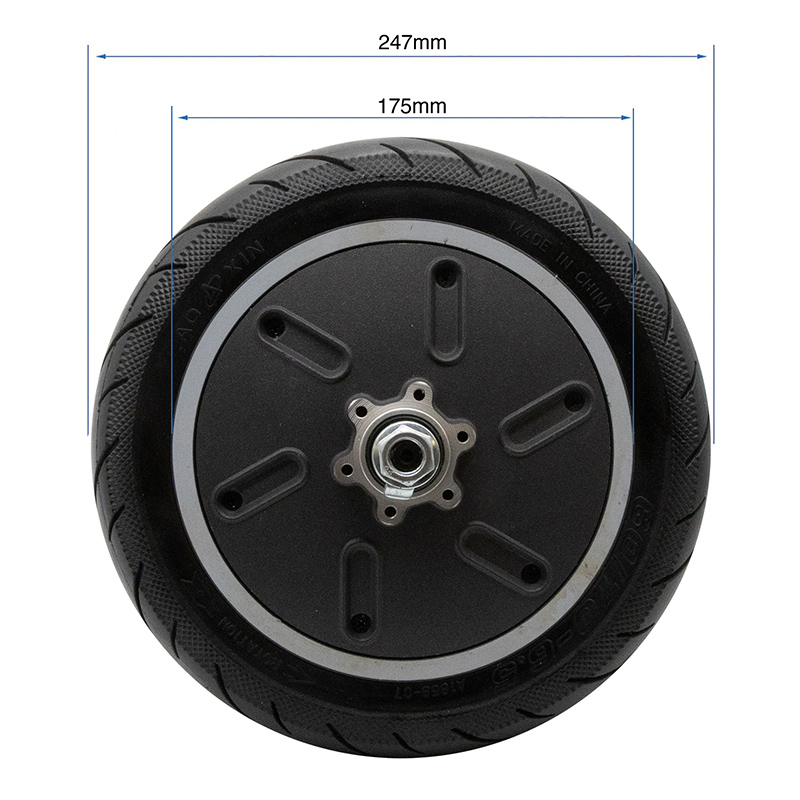 Motor 48V 800W 6,5/B45 con rueda maciza - RuedaQrueda