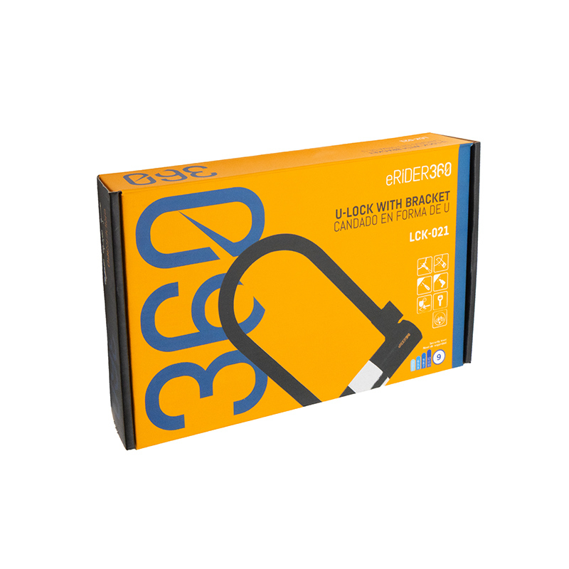 Candado en U de llave EWLK021 negro - RuedaQrueda