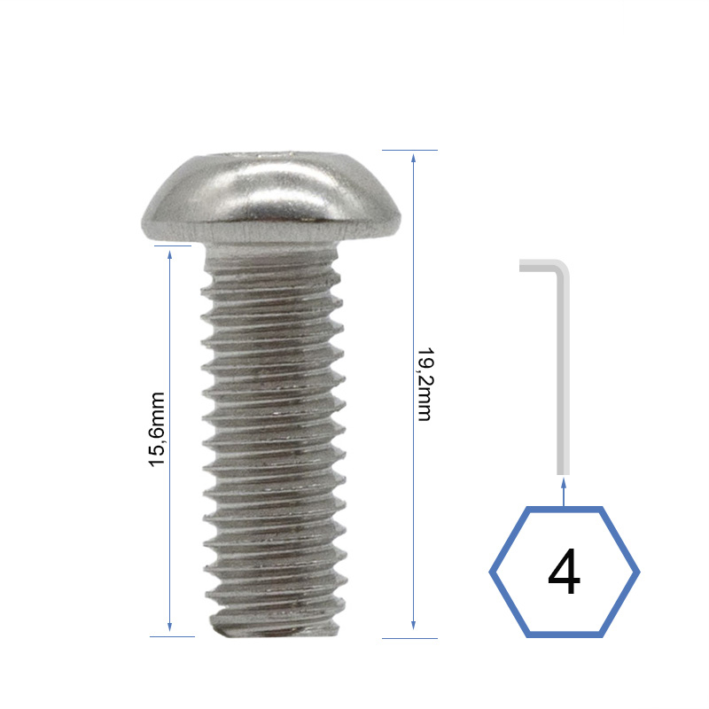 Tornillos Tapa Delantera y Trasera Base DUALTRON MINI 30 UNDS - RuedaQrueda