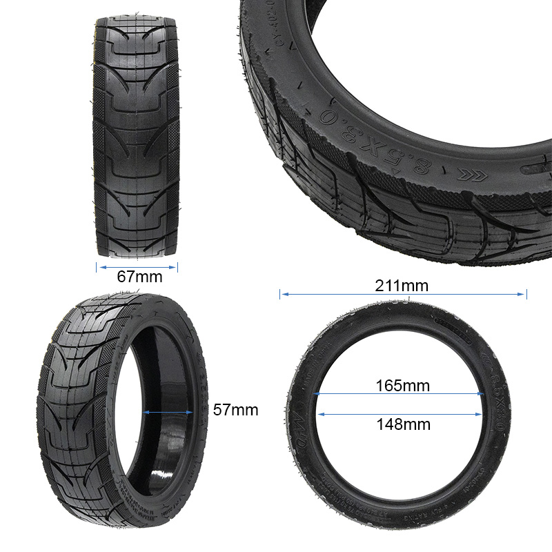 Neumático 8,5x3 tubeless cityroad - con GEL PANTHERURBAN - RuedaQrueda