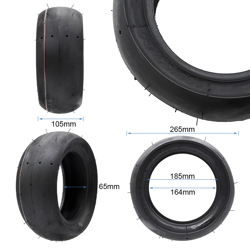 Neumático tubeless Slick 100/55-6.5 [Xuancheng] - RuedaQrueda