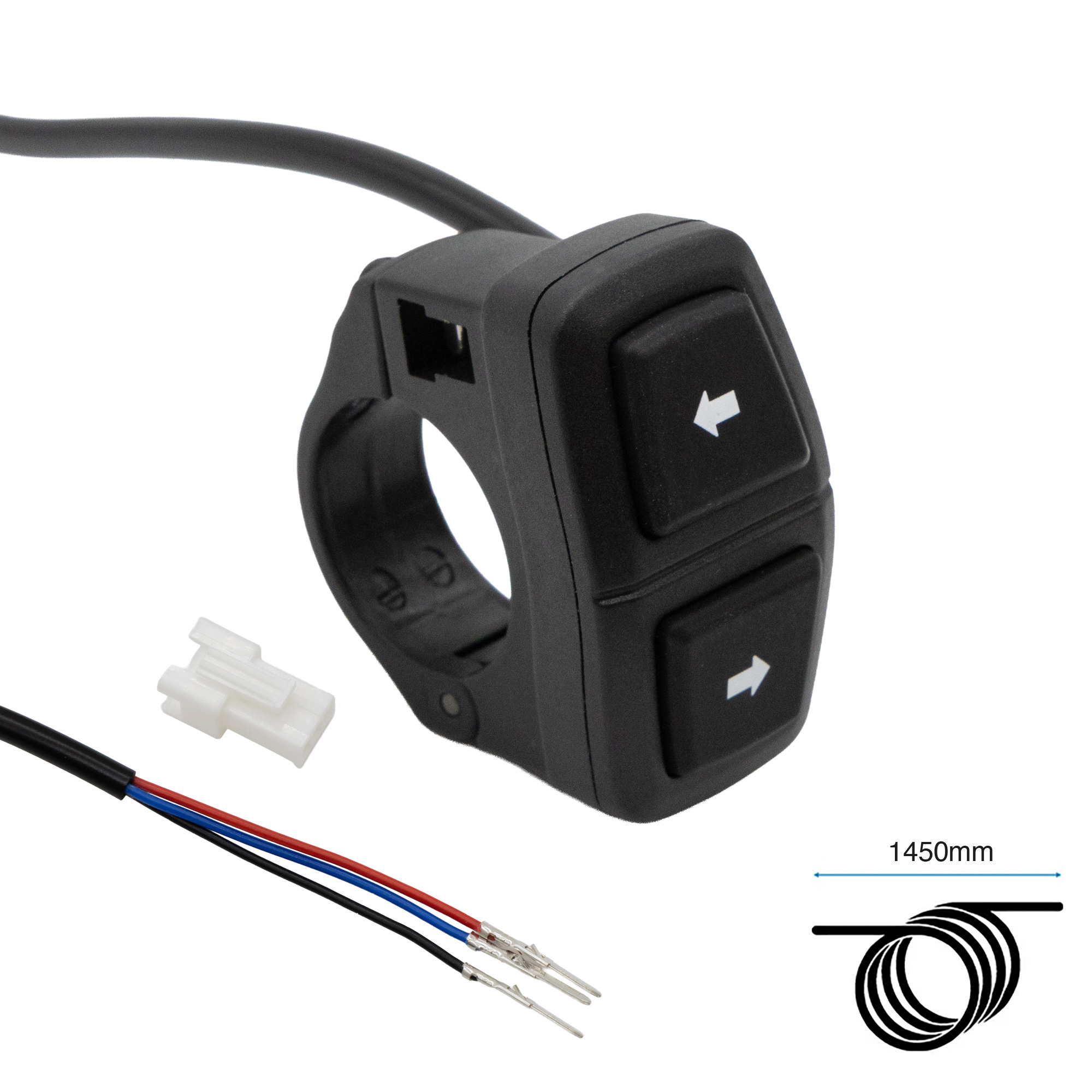 Botonera de intermitencia (vertical) 3p - RuedaQrueda