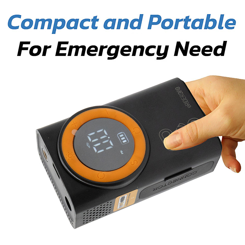AIR-008 Inflador eléctrico portátil función Power Bank - RuedaQrueda