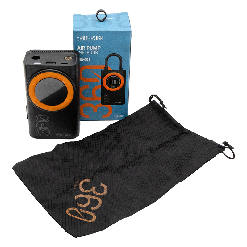 AIR-008 Inflador eléctrico portátil función Power Bank - RuedaQrueda