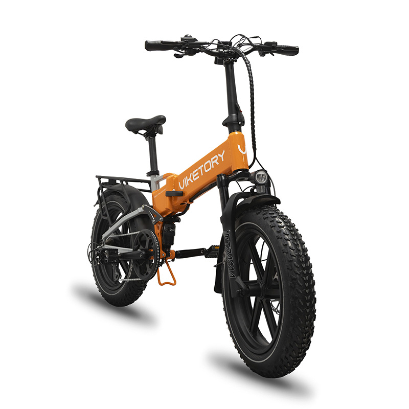BRAVE ebike FATBIKE Plegable Naranja/Gris - RuedaQrueda