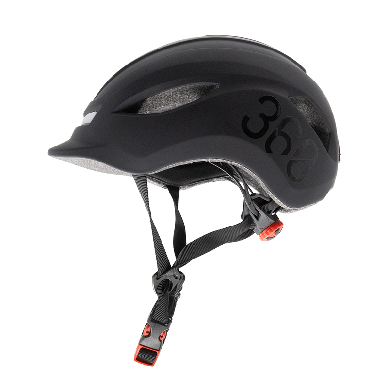 Casco con luz CP02 negro talla única - RuedaQrueda