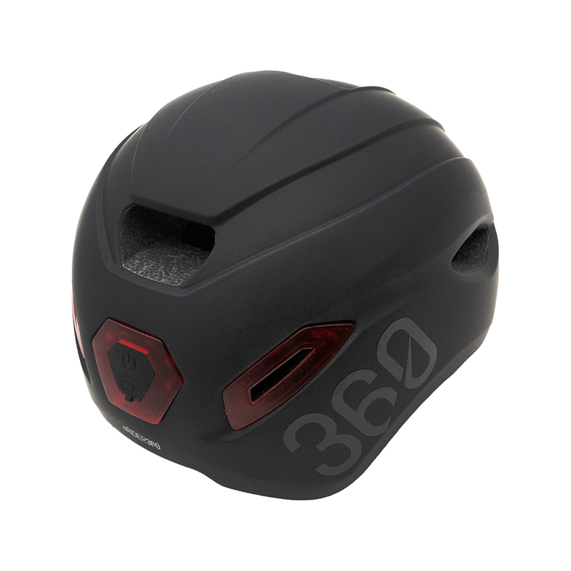 Casco CP02 con intermitente negro talla única - RuedaQrueda