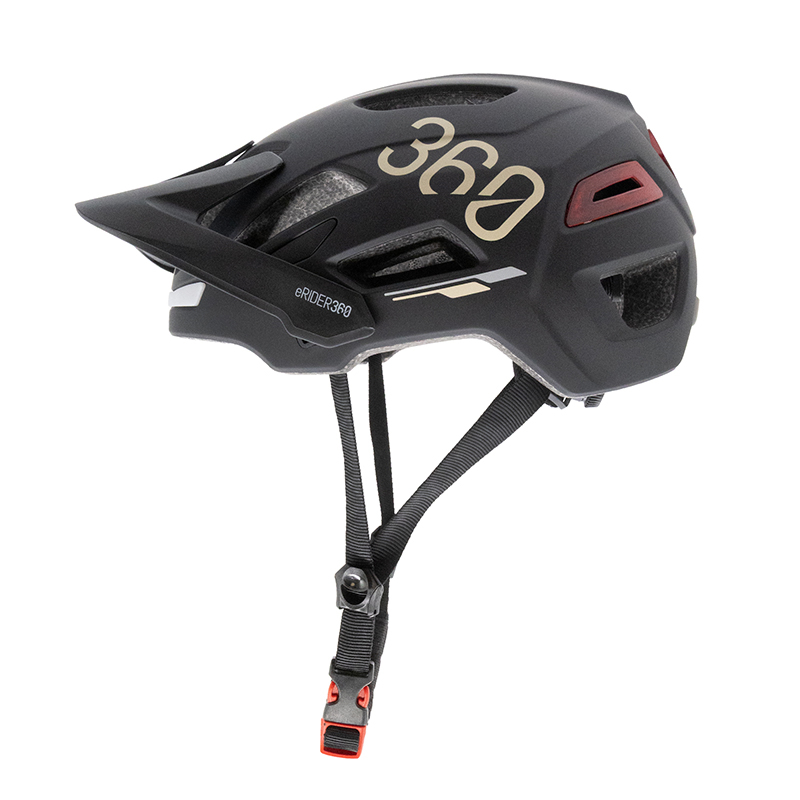 Casco CP04 negro L con intermitente - RuedaQrueda
