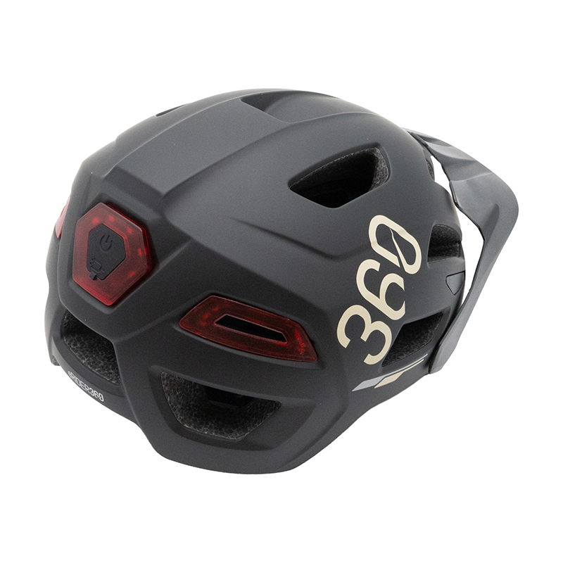 Casco CP04 negro L con intermitente - RuedaQrueda