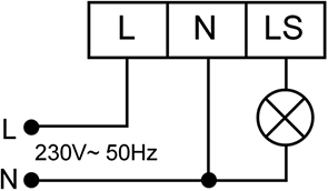 DETECTOR DE MOVIMIENTO DE PARED 180º – DM SUP 000 - Esquema de instalación - Dinuy